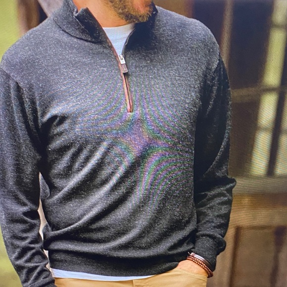 ORVIS Merino Wool 1/4 Zip Sweater Blue Size SMALL - Picture 1 of 11